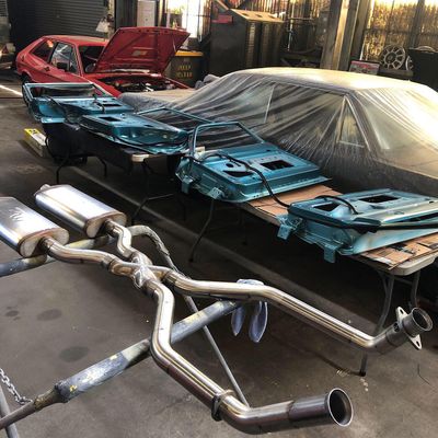 Exhaust custom built stainless steel